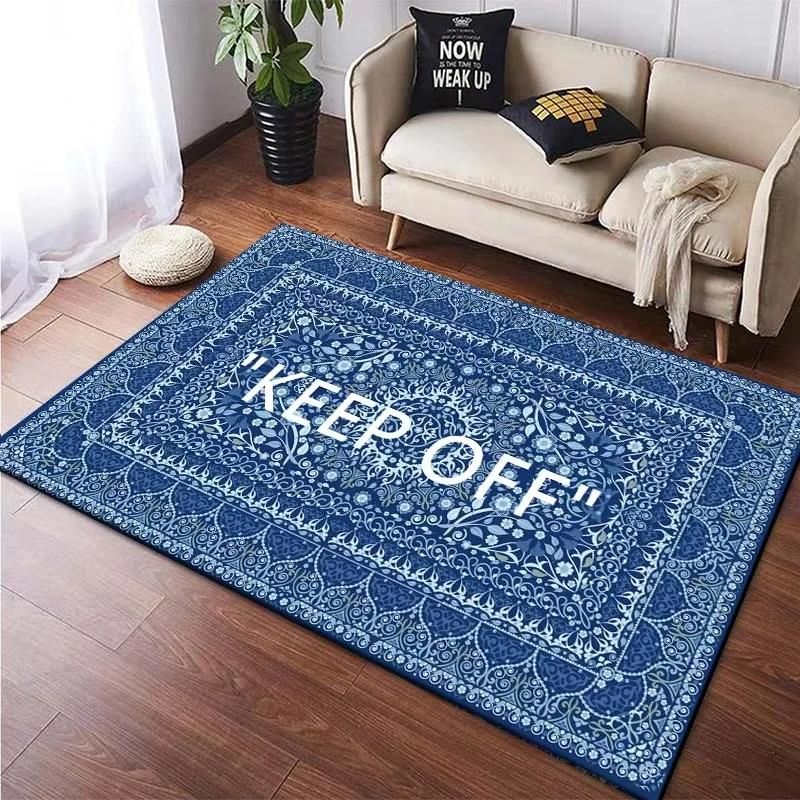 “keep Off' Carpet Luxury Decor Rugs Living Room Home Leisure Area Anti-slip Rug Bedside Soft Foot Mats Indoor Extrance Doormat