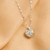 Set with Cubic Zirconia Heart Pendant, Women's Temperament, Stainless Steel Gold-plated Necklace, Wedding Party Jewelry Gifts