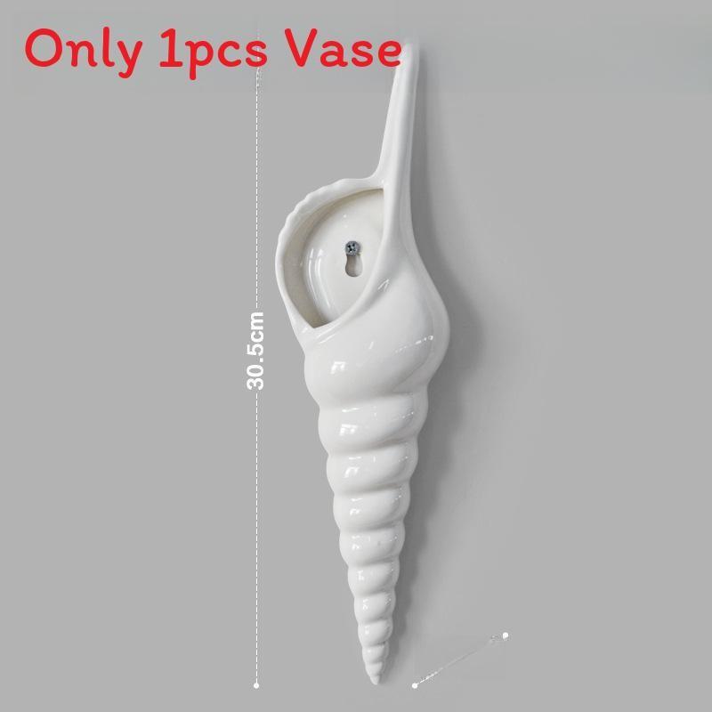 Shell Contemporary Wall Vase For Home Decor To Enhance Interiors Minimalist
