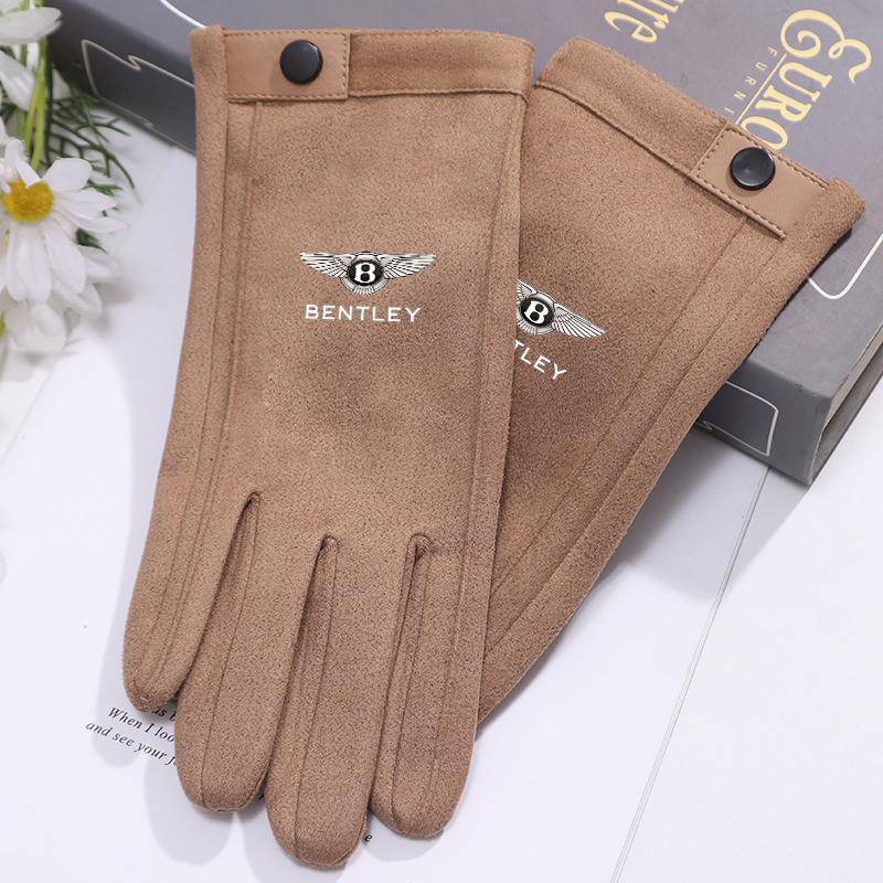 

Winter Men Bentley LOGO Riding Warm Gloves Anti-slip Waterproof Touch Screen Breathable Glove Outdoor Sport Riding Skiing Gloves