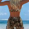 Women's Split Swimsuit Small Vest Style Swimsuit Set Printed Sling Vest Split Bikini