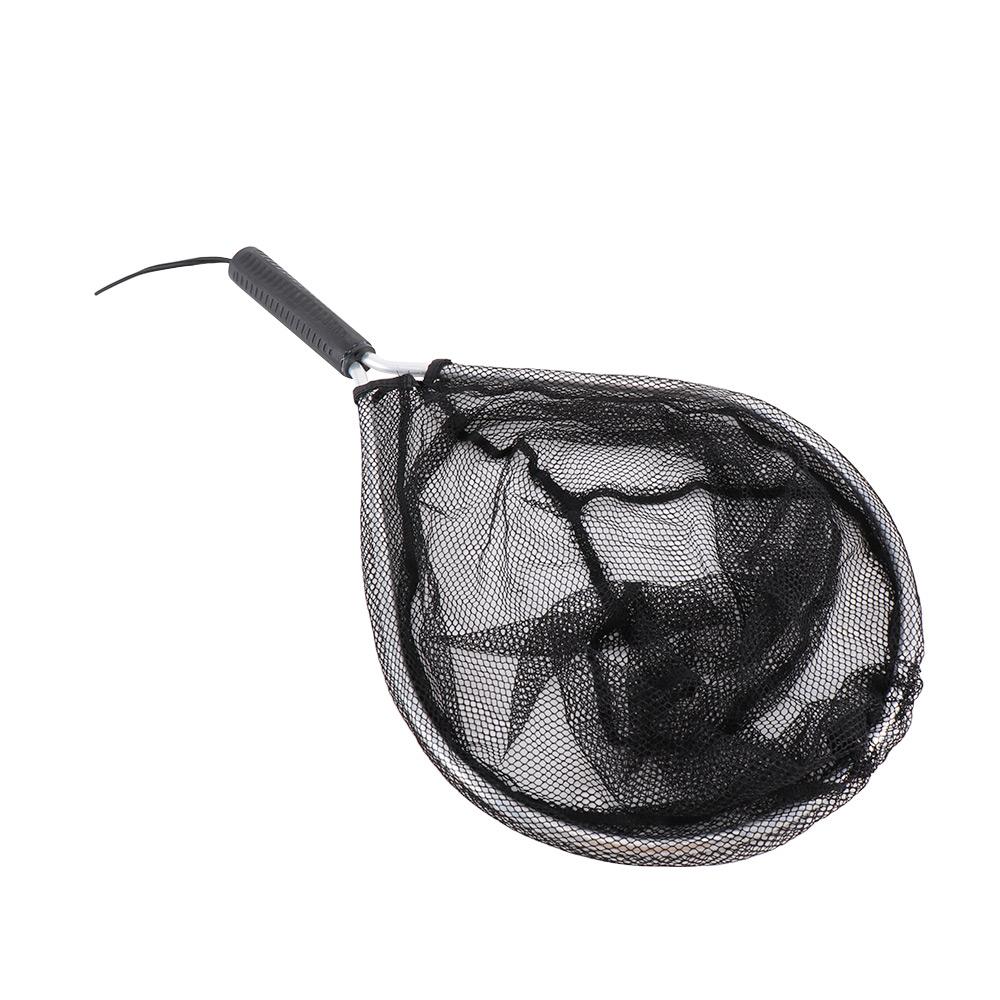 Durable Aluminium Fly Fishing Mesh Nylon Knotless Hand Net Fish Saver Fishing Net Landing Nets