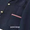Veste de costume style académie bleu marine pour enfants