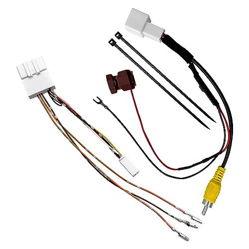 

LONNIK Daihatsu Toyota Subaru Камера заднего вида Подключение пульта ДУ на руле Жгут для извлечения сигнала переключателя рулевого колеса Вход для камеры заднего вида