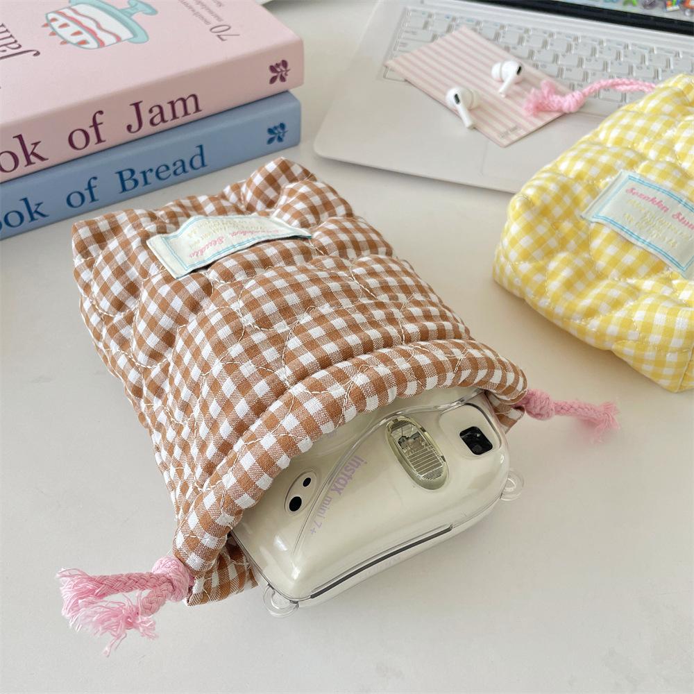 Drawstring Brush Makeup Storage Bag Women Portable Travel Portables Handbag Storage Camera Cosmetic Fall Prevention Case