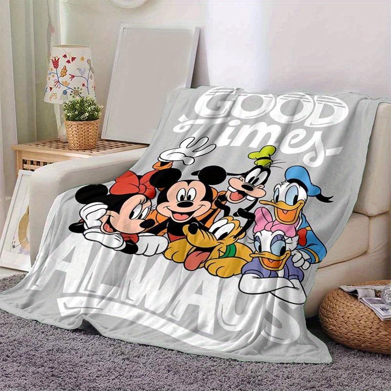 1pc"Good Times Always: Disney Characters Home Decor Fleece Blanket, Perfect Gift for Bedroom, Living Room, Travel, Camping, Car, Beach, Office Nap. Id