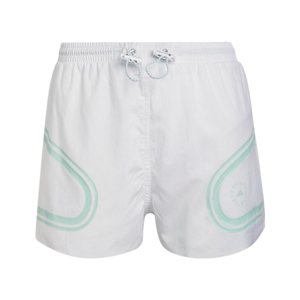 Adidas X Stella McCartney Color Block Striped Sports Shorts Women Shorts White HD9119