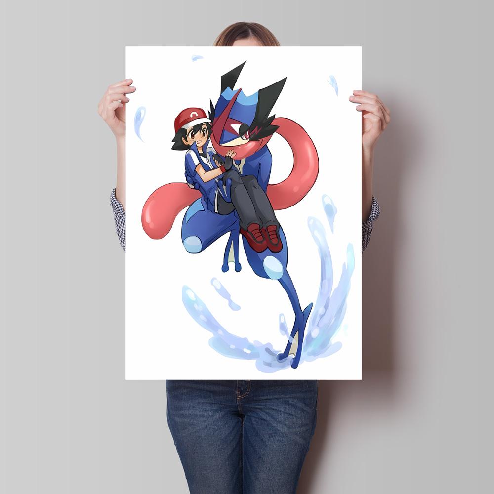 Hot Anime Poster Pokemon Akari Arceus Cartoon Character Picture High Quality Canvas Children's Room Home Decoration Paintings