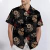 Retro Bohemian Print - Men's Casual Short Sleeved Shirt