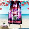 Creek Tales Print Beach Towel, Large Soft Quick Dry Towel for Beach Camping Swimming