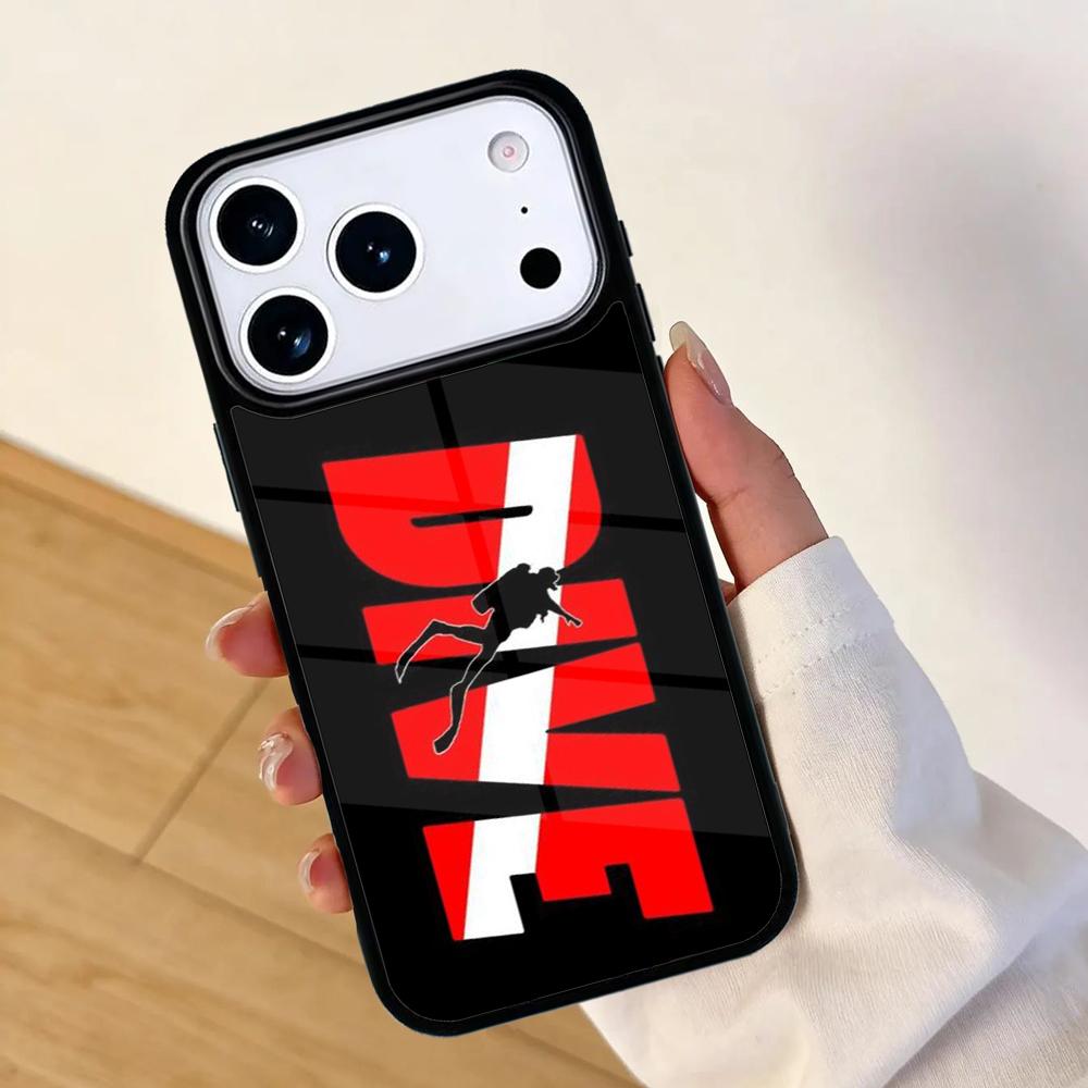 Scuba Diving Diver Phone Case For Apple iPhone 17 air 16 Pro Max 15 Pro Max 14 13 12 11 Mini Back Cover