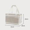 Portable Double-decker Pet Trolley Carrier for Cats & Dogs Ventilated Large Space Outdoor Foldable Breathable Pet Cart
