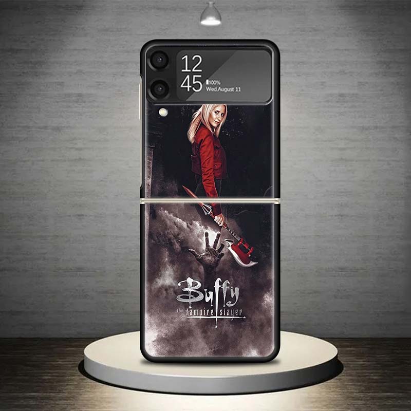 The Vampire Slayer Buffy Phone Case For Samsung Galaxy Z Flip 7 6 5 4 3 5G Shockproof Cover Z Flip7 Flip6 ZFlip5 Flip3 Flip4 Lux