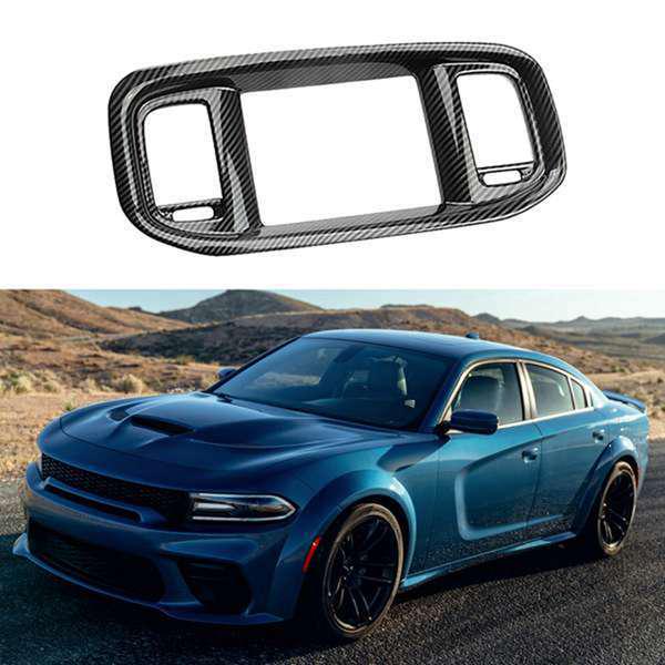 Декоративная наклейка на экран и решетку вентиляции Dodge Charger (2015-2020) Center Dashboard and Head unit
