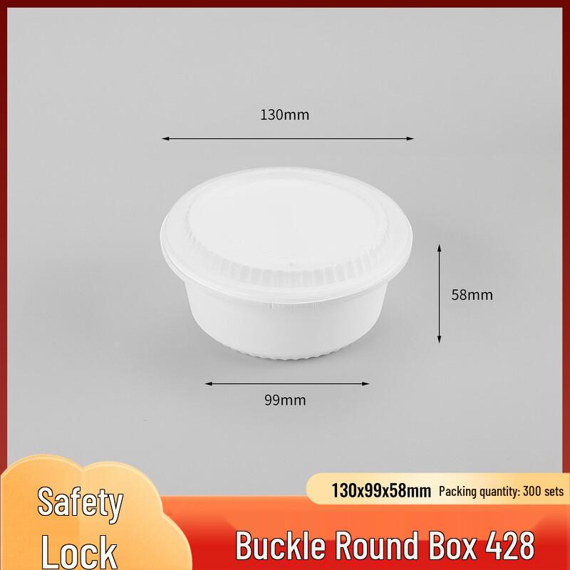 

Disposable Round Plastic Takeout Soup Bowls with Lids