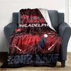 Name Custom Philadelphia phillies Print Flannel Blanket High Quality Warm Comfortable Cover for All Seasons Perfect for Gifts Home Decor