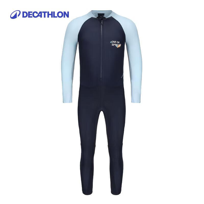 DECATHLON Older Children s Long Sleeve Sun Protection One-Piece Swimsuit 125