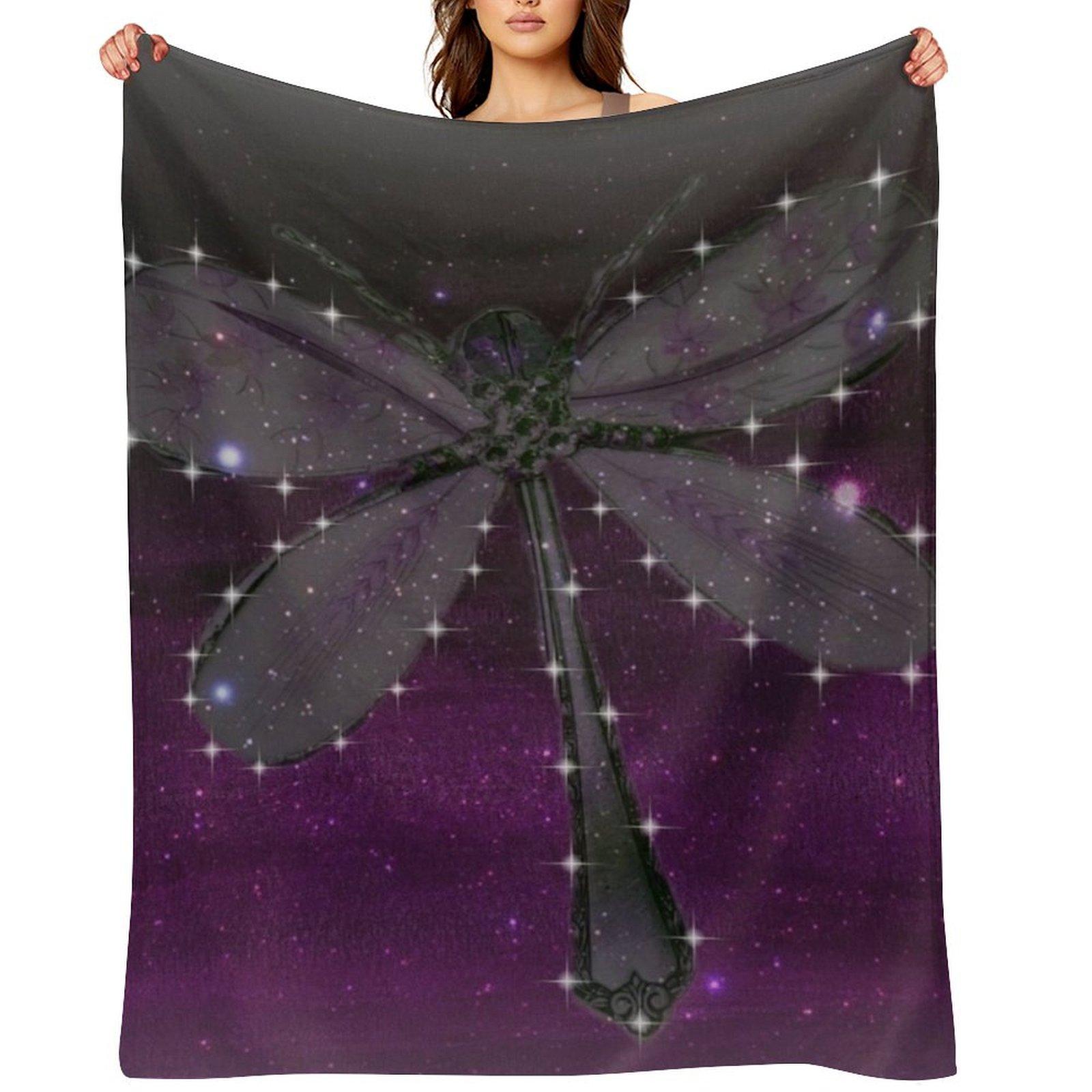DRAGONFLY ANGEL Throw Blanket Softest Sofa Quilt Sofa Throw Thermal Blankets 30x40in