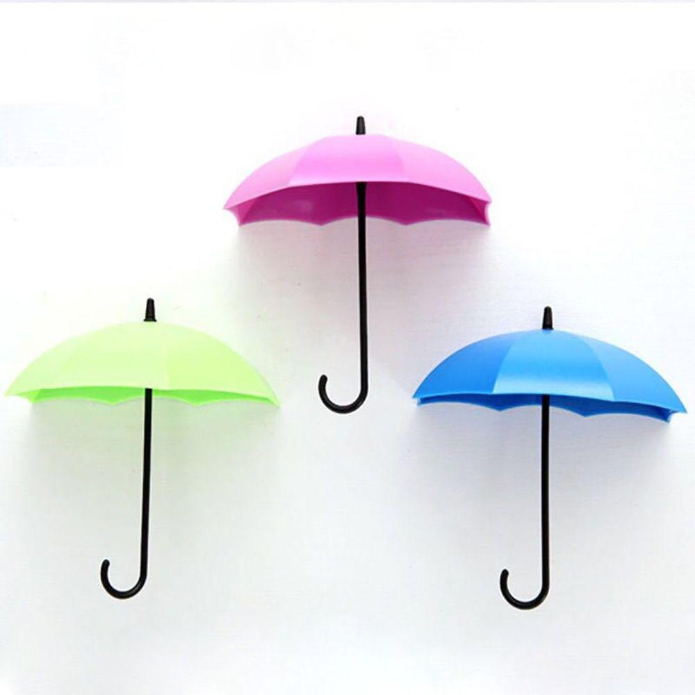 

Kitchen Organizer Clothing Hanger Wall Door Home Decorative Umbrella Hook Wall Hook Storage Rack Green blue purple