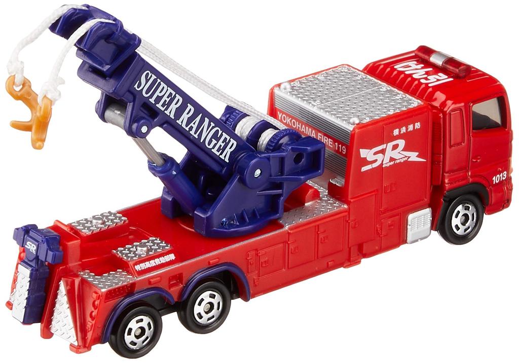 Takara Tomy Tomica Long Type Tomica 132 Yokohama City Fire Department Special Rescue Unit Mobile Towing Vehicle Miniature Car Toy 3 and No.