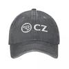 Česká Zbrojovka Uherský Brod Senajan Baseballové čepice CZ USA Distressed Cotton Hats Cap Vintage Outdoor Nastavitelná Snapback Cap