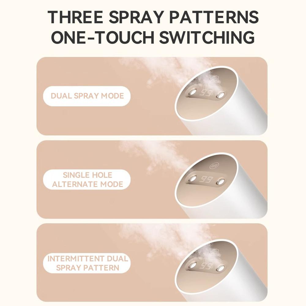 Portable Desktop Air Humidifier 450ML Large Capacity Car Office Aroma Diffuser Double Spray Fog Rotary Humidification Device