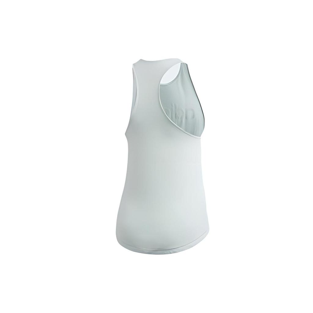 Adidas Letter Logo Printed Sports Tank Top Women Tops Green FM6360