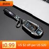 BAGG9 Car Sticker Alloy New TPU Car Key Case Cover Shell Keychain For BMW 5 7 Series G11 G12 G30 G31 G32 I8 I12 I15 G01 G02 G05 G07 X3