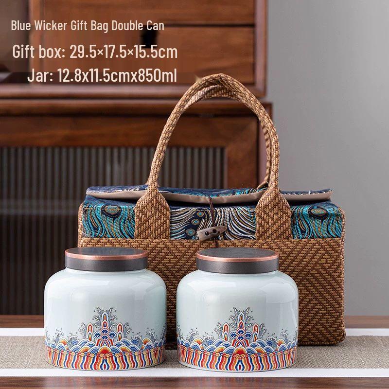 

Ceramic Tea Storage Jar Gift Set