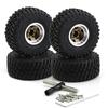 4pcs Remote Control Tires 57mm with 7mm Wheel Hex Beadlock Wheel   Rubber Tire Set Replacement for   SCX24 AX24    FCX24 1Celsius18 1Celsius2