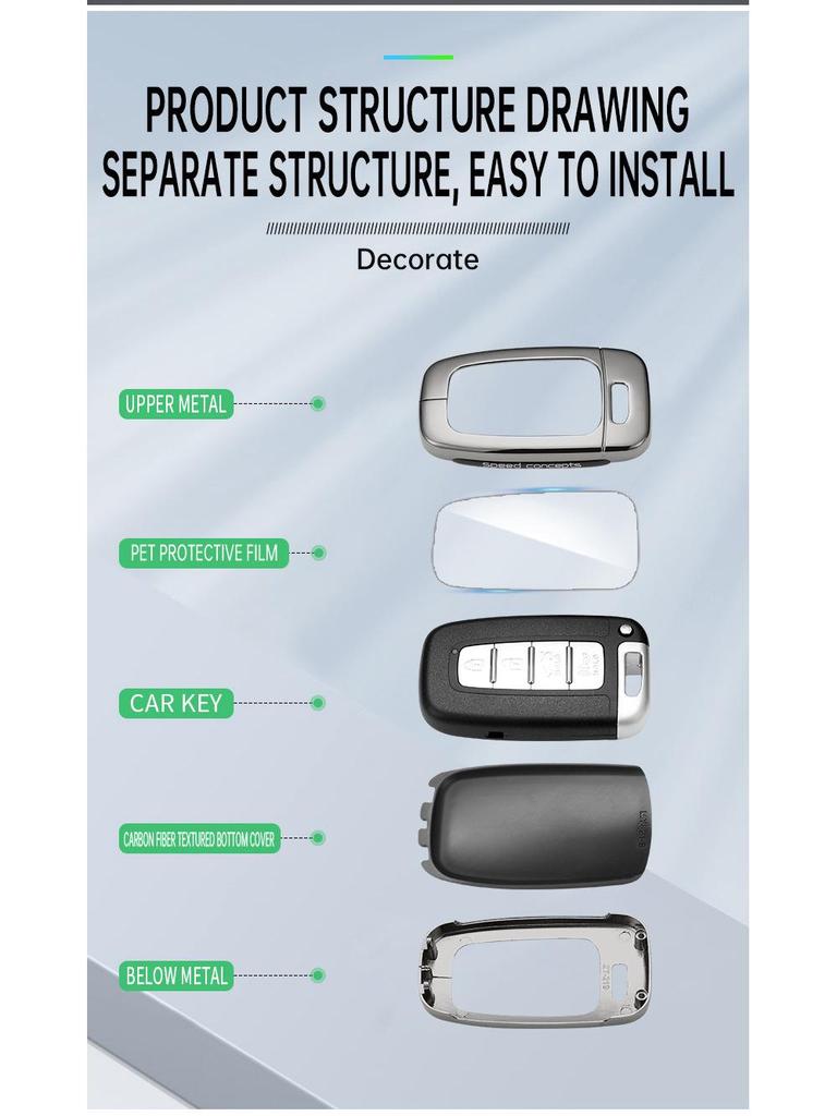 Hyundai Key Cover for Tucson, Sonata, Reina, Elantra, ix25, Festa, ix35