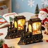 Santa Claus Christmas Train LED Light Vintage Train Night Lamp Train Ornaments  Festive Party