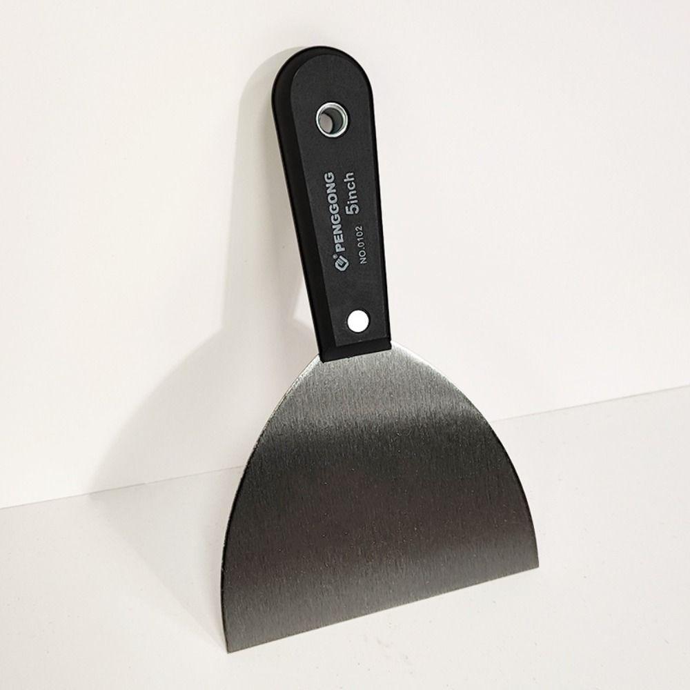 7PCS Thickened Putty Shovel Set 7 Sizes Soft Grip Handle Clean Putty Spatula with Storage Bag Carbon Steel