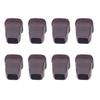 8pcs Rectangle Shape Chair Leg Covers TPE Material Brown Color Floor Protectors Anti-Scratch Protectors Indoor Furniture