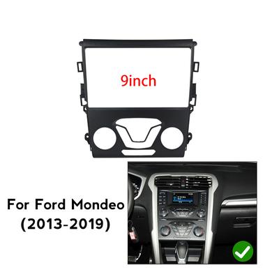 Auto-Radioblende mit Adapter und Decoder für Android-Radio, Armaturenbrett-Einbaupanel-Kit für Ford Mondeo Fusion 2013-2018