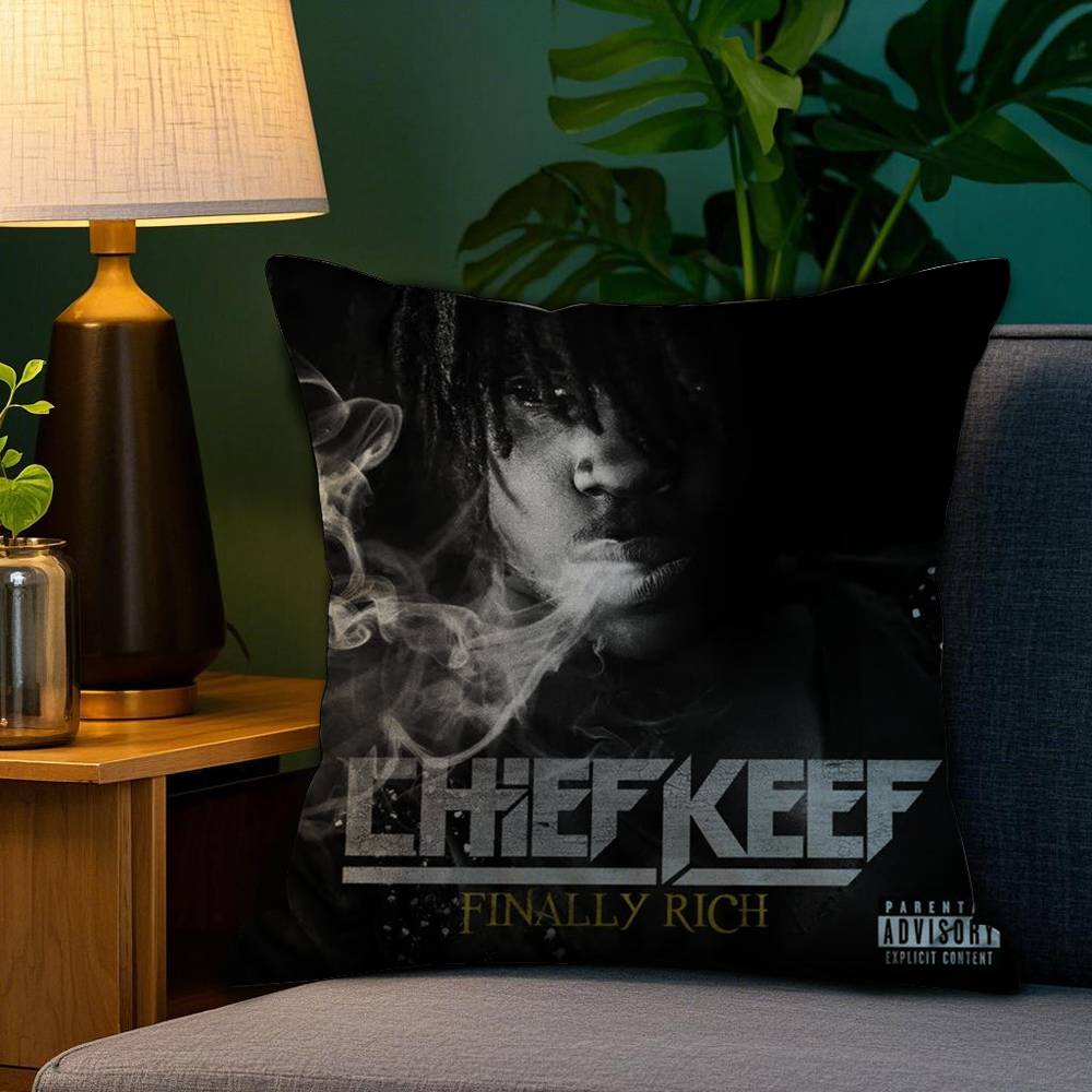 Rapper C-Chief K-Keef Pillow Case Sofa Living Room Bedroom Double-Sided Printing Square Cushion Nap Time Pillow Case