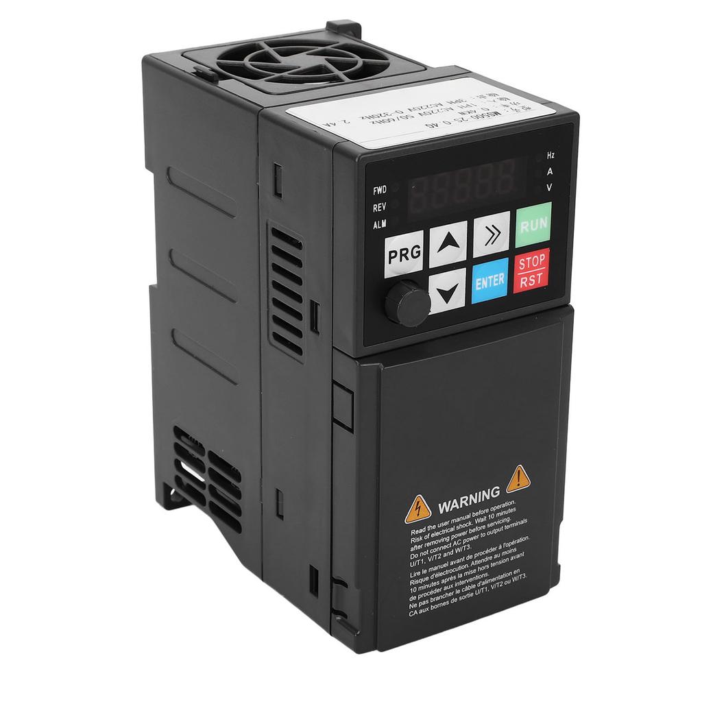 Frequency Converter 0.4KW 2.4A 1PH 220V to 3PH 220V Digital Display VFD Converter Variable