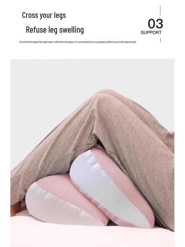 Multifunctional Pregnancy Side Sleeper Pillow: Belly Support & Waist Protection, Washable Set for Expecting Mothers
