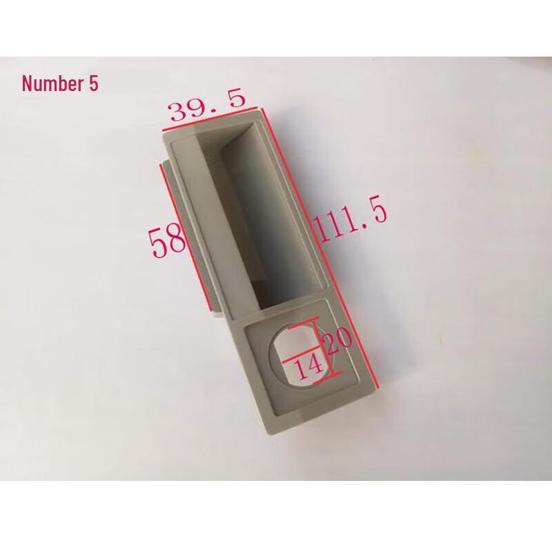 Embedded Plastic Pull Handle for Cabinets