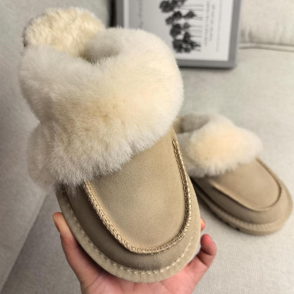 Women's Wool Snow Boots: 2025 New Cotton Slippers Style