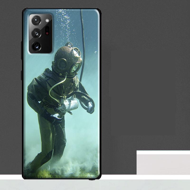 Scuba Diver Mask Diving Case For Samsung Galaxy S20 FE S21 S22 S23 Ultra Note 10 20 Ultra S8 S9 S10 Plus Cover Coque