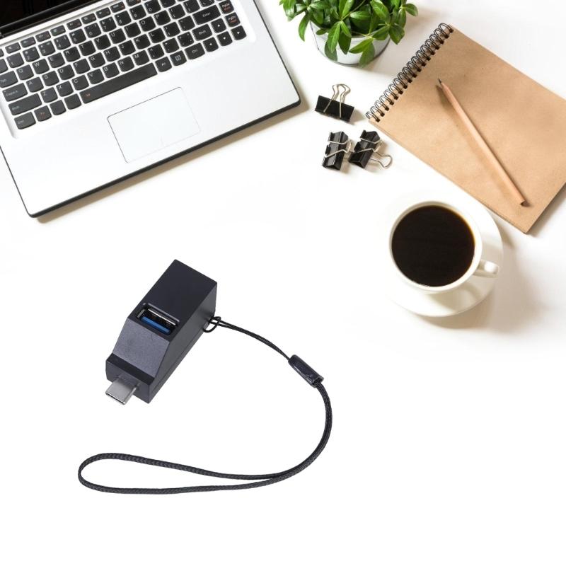 Type C to USB Hubs with 1 USB 3.0 and 2 USB 2.0 Port for Laptops Phones Tablets for Charging and Connectivitys