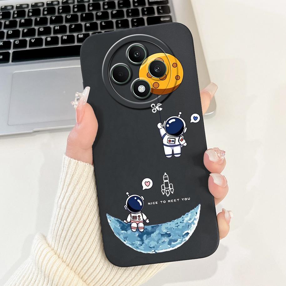 For OPPO Reno 12F 5G Case 2024 Fashion Pretty Girls Soft Liquid Silicone Shockproof Cover For OPPO Reno12 F 4G Reno 12 FS Bumper