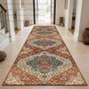 Classic Persian Style Antiskid Long Corridor Carpet Decoration Doorway Washable Soft Rug Foldable Lint-free Runner Floor Mats