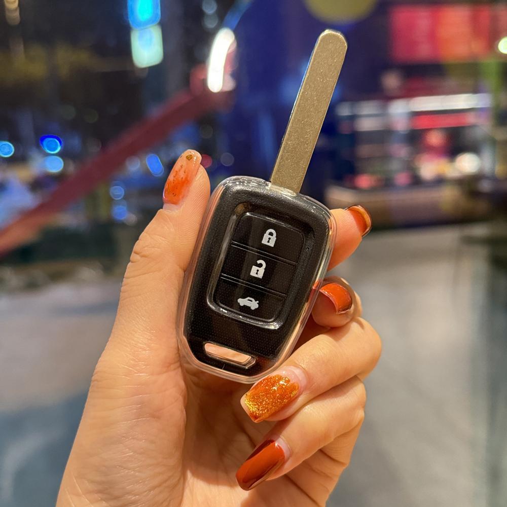 2 3 4 butoane TPU Husa pentru chei de masina Carcasa pentru Honda Accord 2016 2017 Civic 2018 2019 Accesorii fara cheie de la distanta