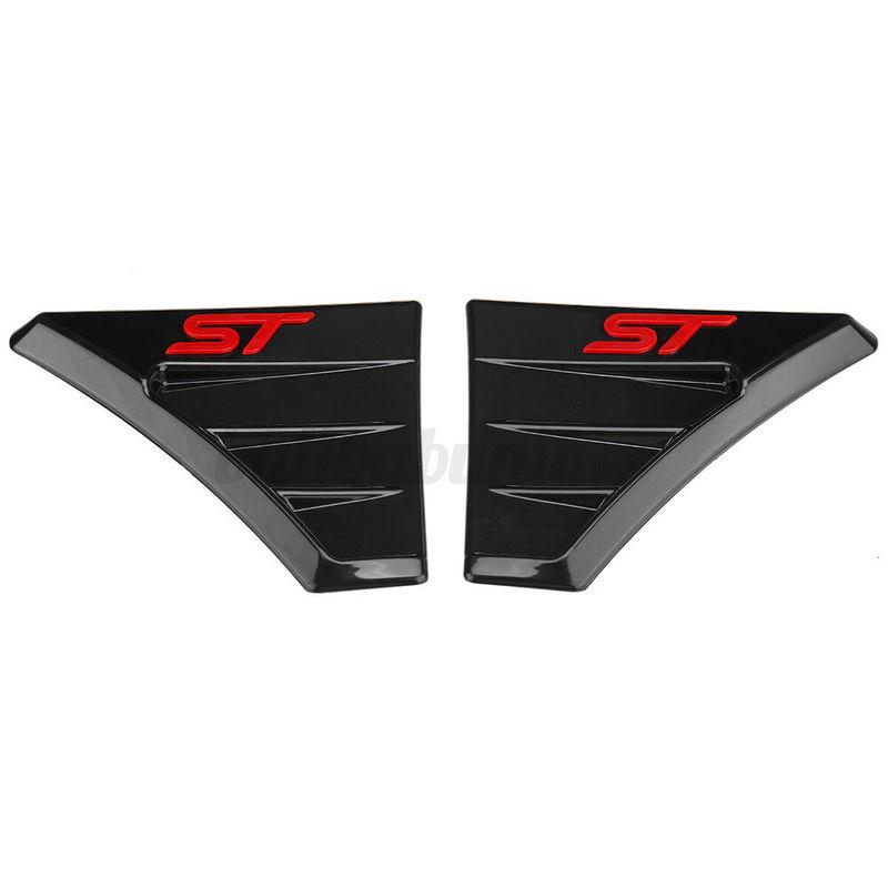 2PCS Car Side Fender Spoiler Outflow Vent Vent Fit For Ford Focus MK2 MK3 RS Racing Air Flow Trim Wing Badges ST Style