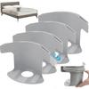 Invisible Non-Slip Plastic Bed Sheet Holders - 4 Pieces for Secure Fitted Covers and Quilts