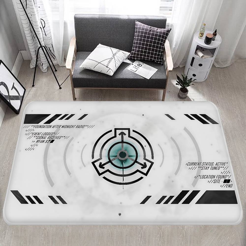 Popular Foundation Scp F-Foundation Game Floor Mat INS Style Soft Bedroom Floor House Laundry Room Mat Anti-skid Bedside Area Ru