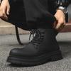 Martin boots 2025 autumn and winter new short boots lace-up British wind locomotive boots men's platform short boots 2277-J