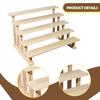 Wood Display Riser Cupcake Stand Decorative Figure Perfume Organizer for Figures